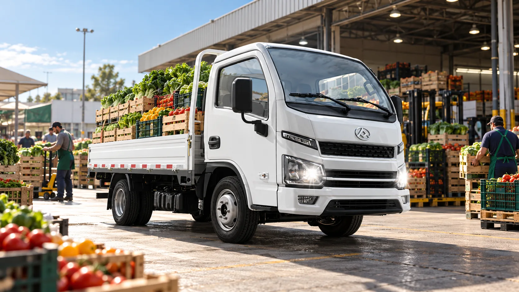 MAXUS S80 distribuyendo productos, escena ilustrativa