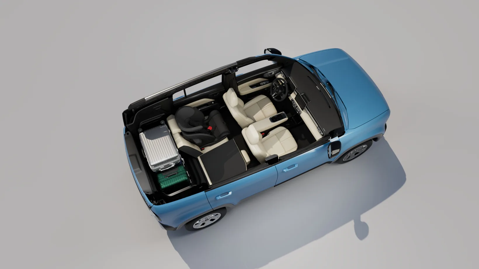 Vista superior Wuling Yep Plus